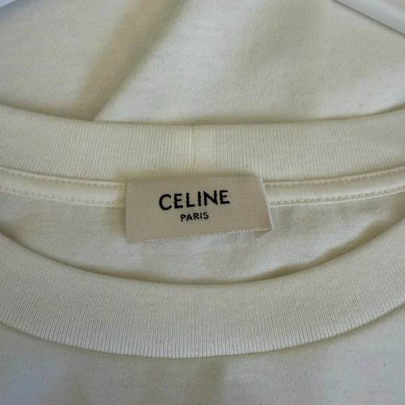 NWT Authentic CELINE Loose T-SHIRT in Cotton Jersey - Picture 4 of 6